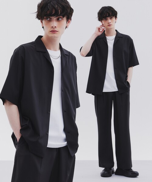 tk.TAKEO KIKUCHI(ティーケータケオキクチ)の「◆エアリーシャツセットアップ(セットアップ・メンズ・ブルー系その他/ブルー/ライトベージュ/ブラック・03/02/01)」の2枚目の写真