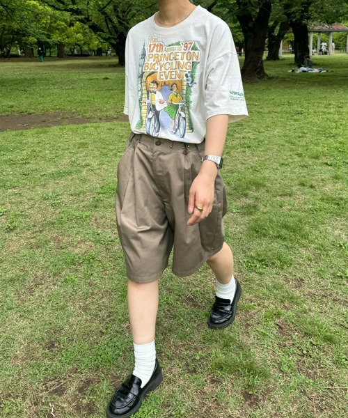 SOUNDSGOOOOD（サウンズグッド）の「【SOUNDS GOOOOD / サウンズグッド】グルカチノワイドショートパンツ（チノパンツ・レディース・ミント/オレンジ/ベージュ/ブラック・ONE SIZE）」の21枚目の写真