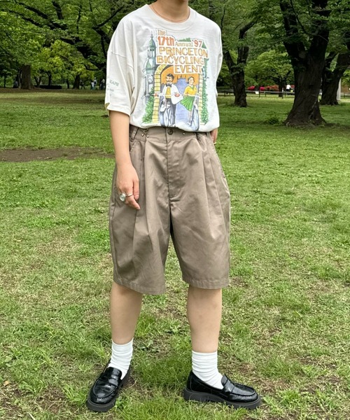 SOUNDSGOOOOD（サウンズグッド）の「【SOUNDS GOOOOD / サウンズグッド】グルカチノワイドショートパンツ（チノパンツ・レディース・ミント/オレンジ/ベージュ/ブラック・ONE SIZE）」の22枚目の写真