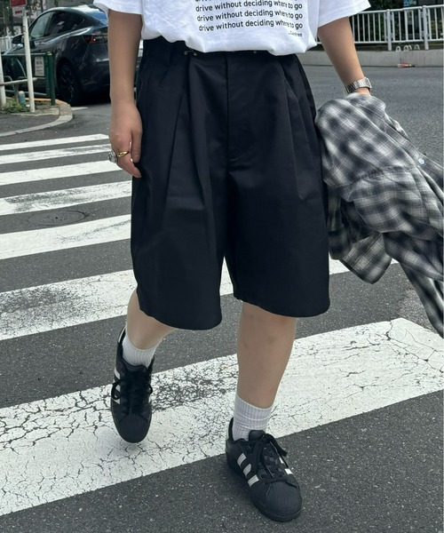 SOUNDSGOOOOD（サウンズグッド）の「【SOUNDS GOOOOD / サウンズグッド】グルカチノワイドショートパンツ（チノパンツ・レディース・ミント/オレンジ/ベージュ/ブラック・ONE SIZE）」の5枚目の写真