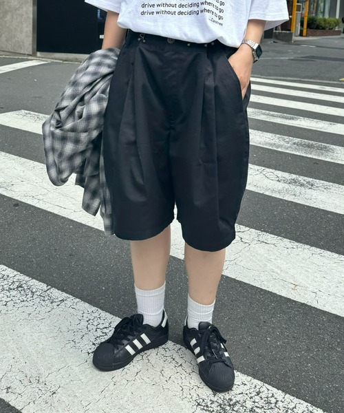 SOUNDSGOOOOD（サウンズグッド）の「【SOUNDS GOOOOD / サウンズグッド】グルカチノワイドショートパンツ（チノパンツ・レディース・ミント/オレンジ/ベージュ/ブラック・ONE SIZE）」の6枚目の写真