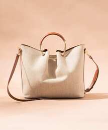 URBAN RESEARCH ROSSO WOMEN | リングハンドルファブリックバッグ(ハンドバッグ)