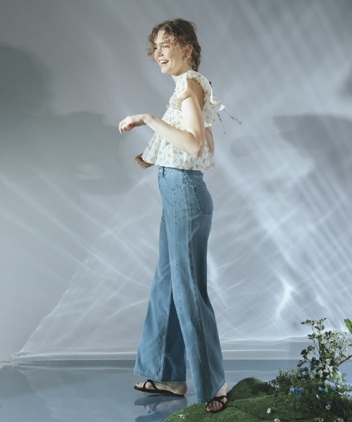 flower（フラワー）の「ハピネスフラワートップ（シャツ/ブラウス・レディース・パープル/イエロー・FREE）」の20枚目の写真