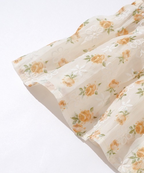 flower（フラワー）の「ハピネスフラワートップ（シャツ/ブラウス・レディース・パープル/イエロー・FREE）」の3枚目の写真