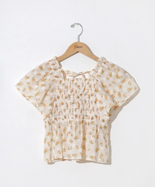 flower（フラワー）の「ハピネスフラワートップ（シャツ/ブラウス・レディース・パープル/イエロー・FREE）」の21枚目の写真