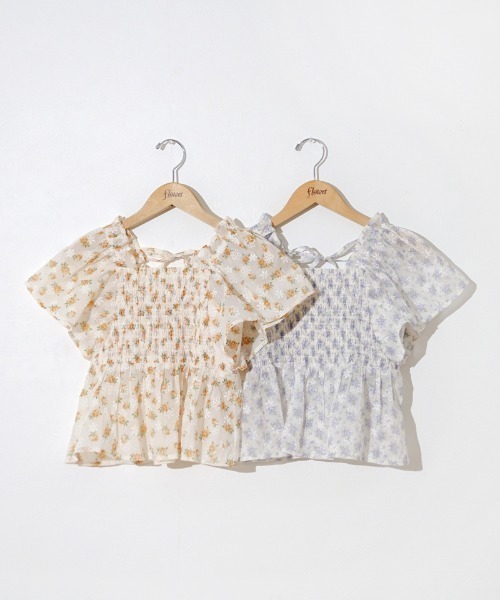 flower（フラワー）の「ハピネスフラワートップ（シャツ/ブラウス・レディース・パープル/イエロー・FREE）」の11枚目の写真