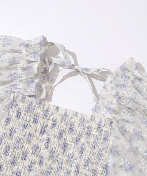 flower（フラワー）の「ハピネスフラワートップ（シャツ/ブラウス・レディース・パープル/イエロー・FREE）」の15枚目の写真