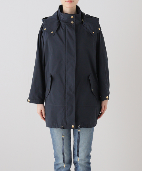 IENA(イエナ)の「【WOOLRICH/ウールリッチ】ANORAK コート(その他アウター・レディース・ネイビー/アイボリー・FREE)」の4枚目の写真