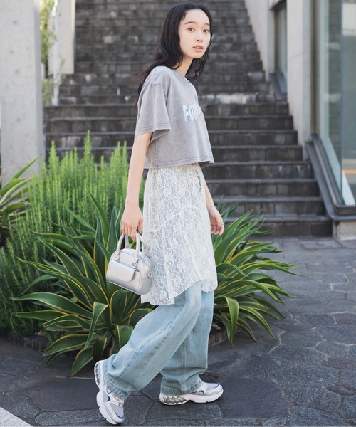 WEGO（ウィゴー）の「WEGO/ヴィンテージウォッシュショートT（Tシャツ/カットソー・レディース・スミクロ/その他1/その他2/グレー系その他/その他3/その他5/その他6/その他4/その他7/その他8・FREE）」の21枚目の写真