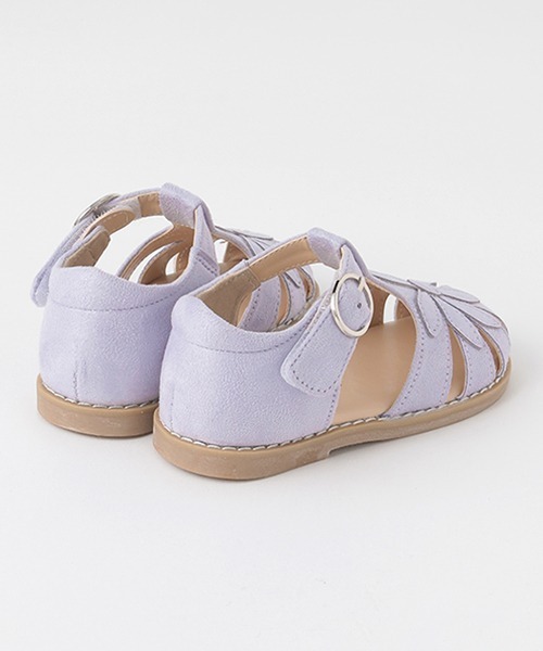 petit main(プティマイン)の「スエードお花サンダル(サンダル・キッズ・アイボリー/ラベンダー/キャメル・16cm/19cm/17cm/18cm/15cm)」の6枚目の写真