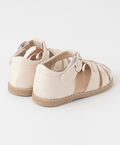 petit main(プティマイン)の「スエードお花サンダル(サンダル・キッズ・アイボリー/ラベンダー/キャメル・16cm/19cm/17cm/18cm/15cm)」の5枚目の写真