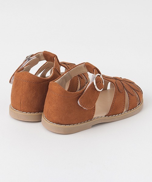 petit main(プティマイン)の「スエードお花サンダル(サンダル・キッズ・アイボリー/ラベンダー/キャメル・16cm/19cm/17cm/18cm/15cm)」の7枚目の写真