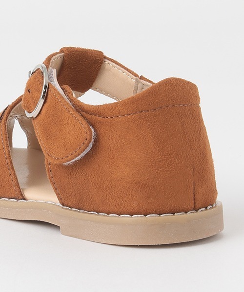 petit main(プティマイン)の「スエードお花サンダル(サンダル・キッズ・アイボリー/ラベンダー/キャメル・16cm/19cm/17cm/18cm/15cm)」の11枚目の写真