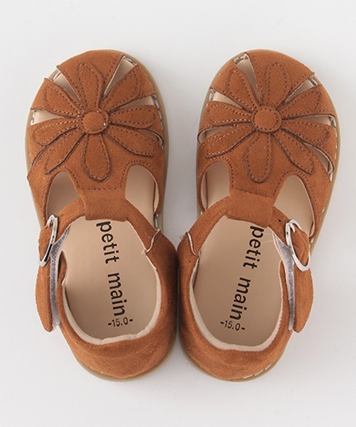 petit main(プティマイン)の「スエードお花サンダル(サンダル・キッズ・アイボリー/ラベンダー/キャメル・16cm/19cm/17cm/18cm/15cm)」の12枚目の写真