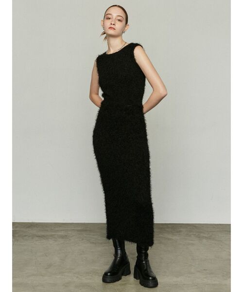 EMODA（エモダ）の「フラッフィーニットマキシスカート（スカート・レディース・アイボリー/グレー/ブラック・FREE）」の13枚目の写真