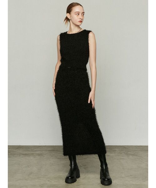 EMODA（エモダ）の「フラッフィーニットマキシスカート（スカート・レディース・アイボリー/グレー/ブラック・FREE）」の12枚目の写真