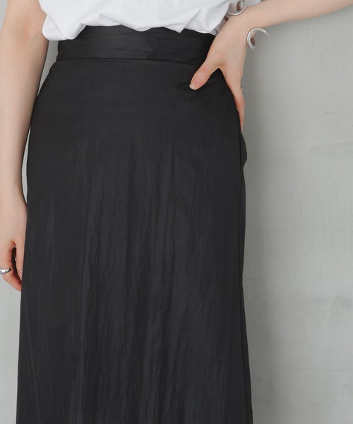 LIAN（リアン）の「マルチWAYフリルナロースカート（スカート・レディース・アイボリー/ブラック/チャコールグレー・FREE）」の11枚目の写真