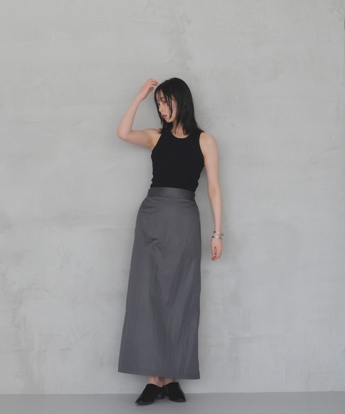LIAN（リアン）の「マルチWAYフリルナロースカート（スカート・レディース・アイボリー/ブラック/チャコールグレー・FREE）」の18枚目の写真