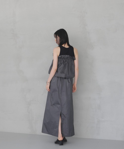 LIAN（リアン）の「マルチWAYフリルナロースカート（スカート・レディース・アイボリー/ブラック/チャコールグレー・FREE）」の21枚目の写真