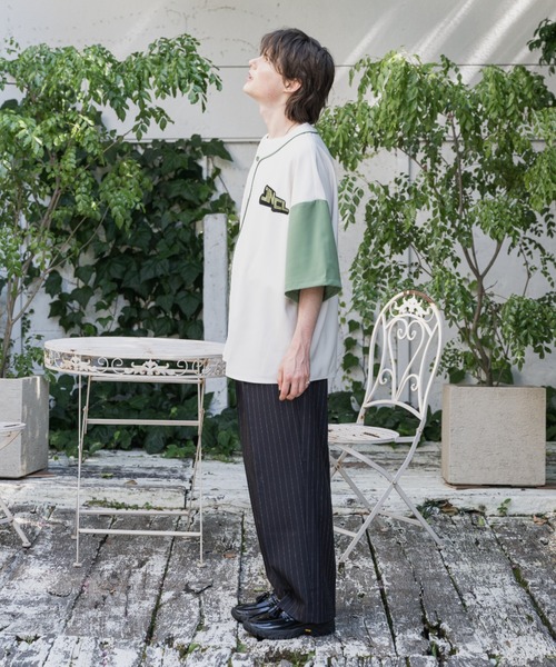 JINCL(ジンクル)の「ベースボールシャツ(シャツ/ブラウス・メンズ・ネイビー/ホワイト・J/FREE)」の21枚目の写真
