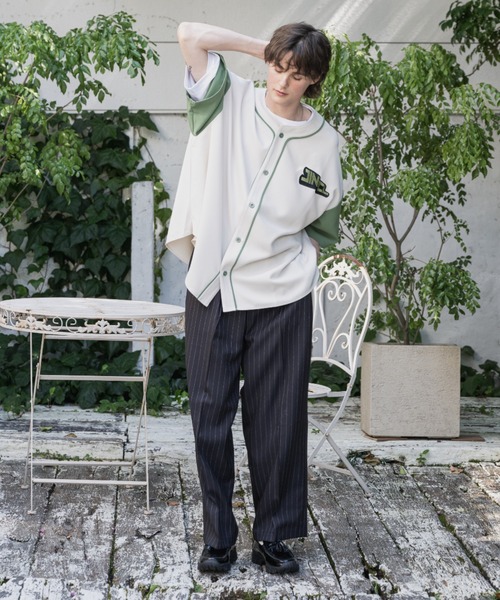 JINCL(ジンクル)の「ベースボールシャツ(シャツ/ブラウス・メンズ・ネイビー/ホワイト・J/FREE)」の22枚目の写真