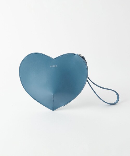 YAHKI（ヤーキ）の「＜YAHKI＞レザー ハート ストラップ バッグ（クラッチバッグ・レディース・コバルトブルー/ブラック/モカ・FREE）」の10枚目の写真