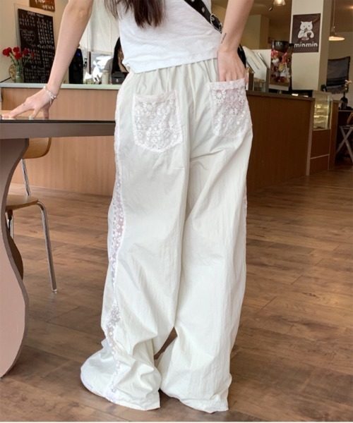 by muni:r（バイ ムニール）の「シースルーレースラインバンディングパンツ（その他パンツ・レディース・アイボリー・FREE）」の10枚目の写真