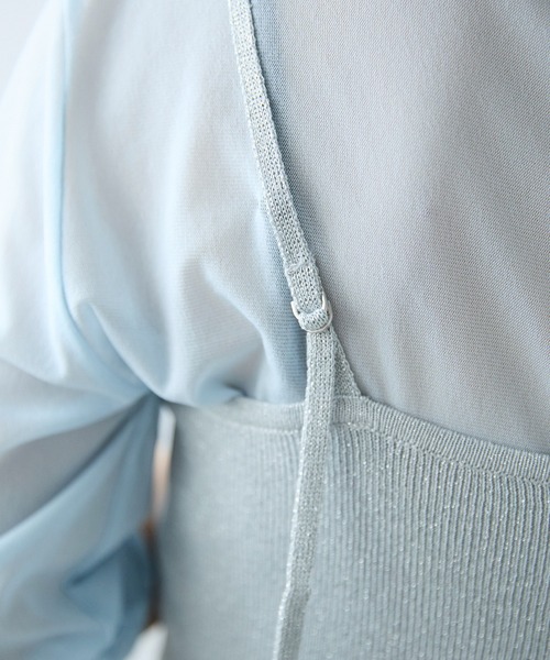 meilmada（メイルマダ）の「ラメニットペプラムキャミソール（キャミソール・レディース・ベージュ/グレー/チャコールグレー・MEDIUM）」の13枚目の写真