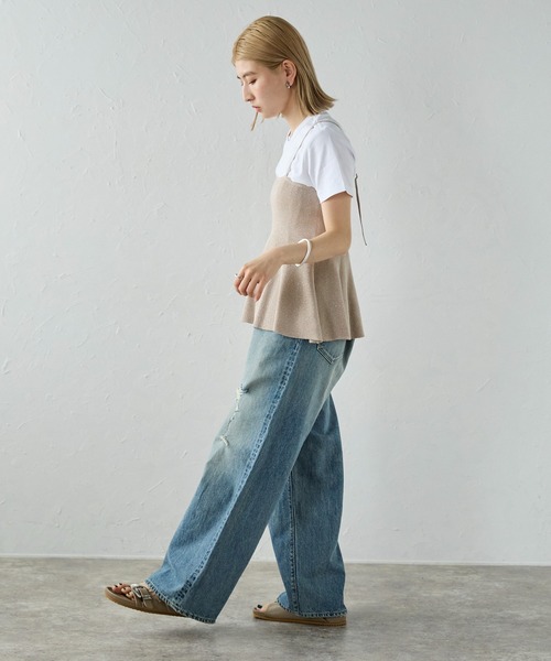 meilmada（メイルマダ）の「ラメニットペプラムキャミソール（キャミソール・レディース・ベージュ/グレー/チャコールグレー・MEDIUM）」の18枚目の写真