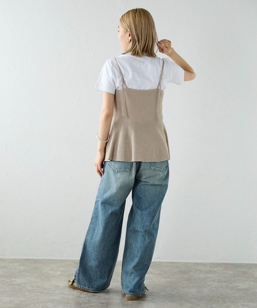 meilmada（メイルマダ）の「ラメニットペプラムキャミソール（キャミソール・レディース・ベージュ/グレー/チャコールグレー・MEDIUM）」の19枚目の写真