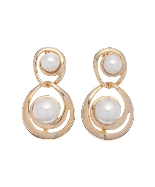 RESEXXY（リゼクシー）の「ダブルパールピアス（ピアス（両耳用）・レディース・ゴールド/シルバー・FREE）」の2枚目の写真
