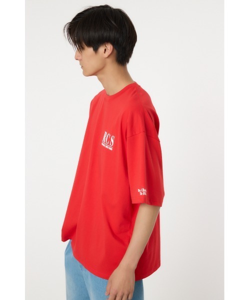 RODEO CROWNS WIDE BOWL(ロデオクラウンズワイドボウル)の「バンダナスターアップリケ Tシャツ(Tシャツ/カットソー・メンズ・ホワイト/レッド/ブラック・MEDIUM/LARGE)」の4枚目の写真