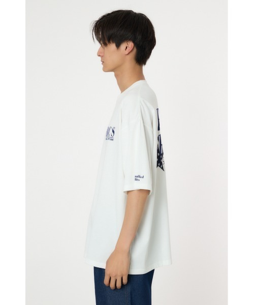 RODEO CROWNS WIDE BOWL(ロデオクラウンズワイドボウル)の「バンダナスターアップリケ Tシャツ(Tシャツ/カットソー・メンズ・ホワイト/レッド/ブラック・MEDIUM/LARGE)」の10枚目の写真