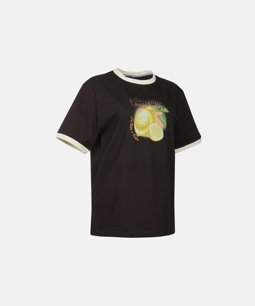 METROCITY（メトロシティ）の「【メトロシティ】レモンプリントTシャツ デザイン 半袖（Tシャツ/カットソー・レディース・グレー/アイボリー・M/L）」の10枚目の写真