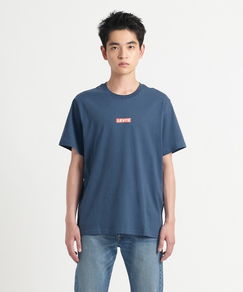 Levi's(リーバイス)の「Levi's/リーバイス リラックスフィット Tシャツ ブルー COWBOY BOXTAB SARGASS(Tシャツ/カットソー・メンズ・ブルー・S/M/L/XL)」の7枚目の写真