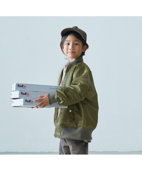 EAST END HIGHLANDERS(イーストエンドハイランダーズ)の「East End Highlanders / MA-1<100-120cm>(ブルゾン・キッズ・ブラック・120)」の2枚目の写真