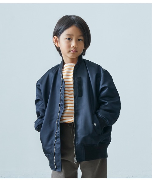 EAST END HIGHLANDERS(イーストエンドハイランダーズ)の「East End Highlanders / MA-1<100-120cm>(ブルゾン・キッズ・ブラック・120)」の6枚目の写真