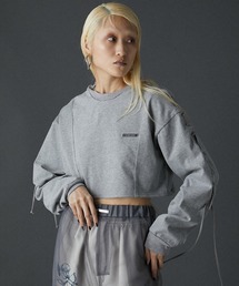 PRANK PROJECT | 【24AUTUMN PRE ORDER】レースアップショートトップ / Lace-Up Short Top(スウェット)