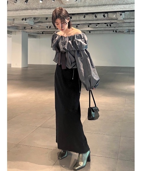 FRAY I.D（フレイアイディー）の「ラムレザースクエアトゥショートブーツ（ブーツ・レディース・ブラウン/シルバー/ブラック・36/37/38）」の17枚目の写真