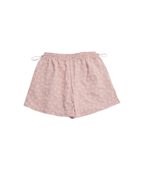 海外限定商品！花柄コットンショートパンツ ZOZO限定】フラワー ショート パンツ ウエストゴム アジャスター