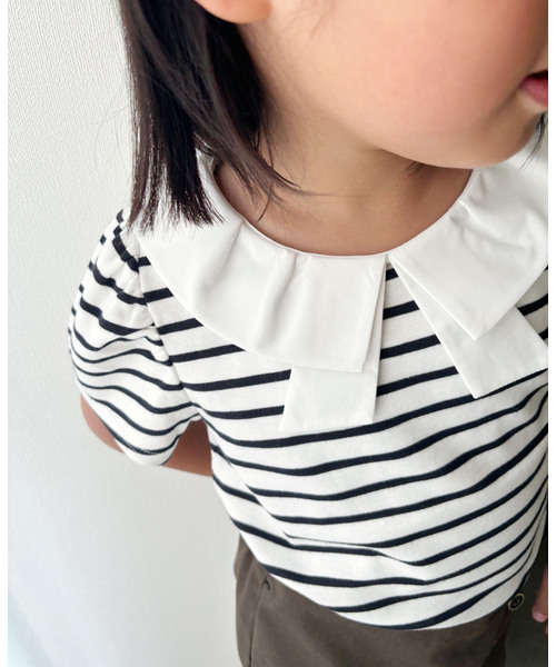 リュバンカラー カットソー kids(90cm-140cm)（Tシャツ