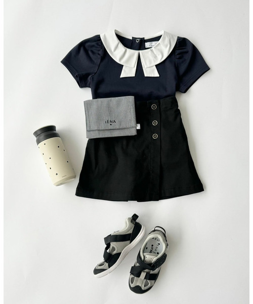 tシャツ リュバンカラー カットソー kids(90cm-140cm) レディース リュバンカラー カットソー kids(90cm-140cm)（Tシャツ