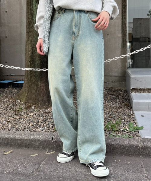 CIAOPANIC TYPY（チャオパニックティピー）の「【OLIVER】vintagedenimワイドストレート（デニムパンツ・レディース・ブルー・LARGE/MEDIUM/SMALL/X-SMALL）」の5枚目の写真