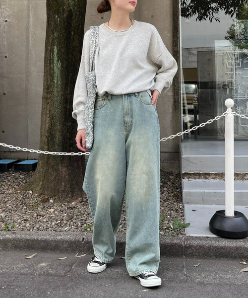 CIAOPANIC TYPY（チャオパニックティピー）の「【OLIVER】vintagedenimワイドストレート（デニムパンツ・レディース・ブルー・LARGE/MEDIUM/SMALL/X-SMALL）」の7枚目の写真