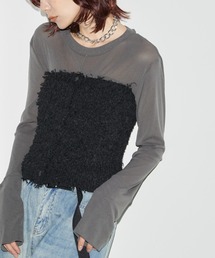 Auntie Rosa Holiday（アンティローザホリデー）の「テープヤーンフリンジビスチェ（チューブトップ）」