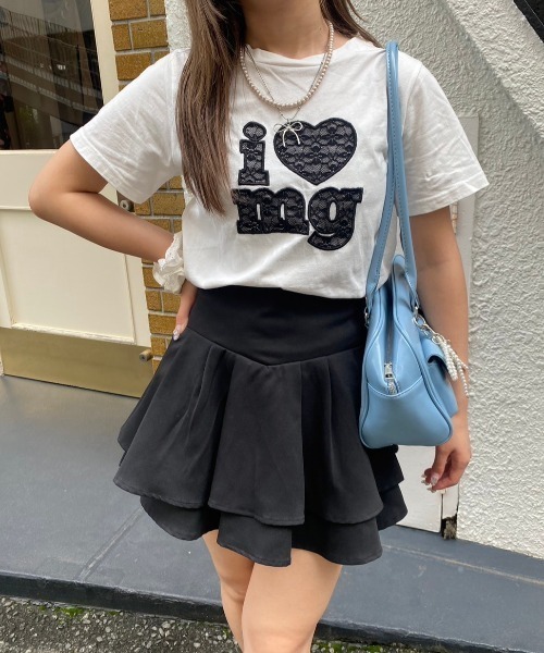 nemne store(ネンネストア)の「【低身長サイズあり】コリアンアソートTシャツ(Tシャツ/カットソー・レディース・ホワイト系その他/レッド/オフホワイト/ライトブルー・SMALL/MEDIUM)」の12枚目の写真
