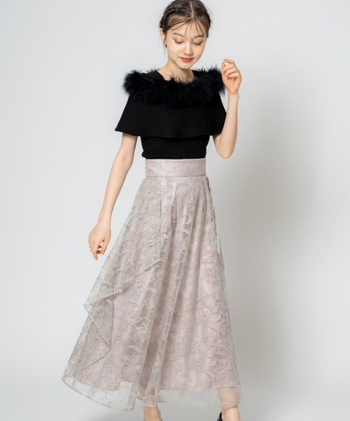 NOELA（ノエラ）の「フェザートリムニット（ニット/セーター・レディース・オフホワイト/サックスブルー/ピンク/ブラック・フリー）」の9枚目の写真