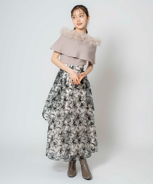 NOELA（ノエラ）の「フェザートリムニット（ニット/セーター・レディース・オフホワイト/サックスブルー/ピンク/ブラック・フリー）」の19枚目の写真