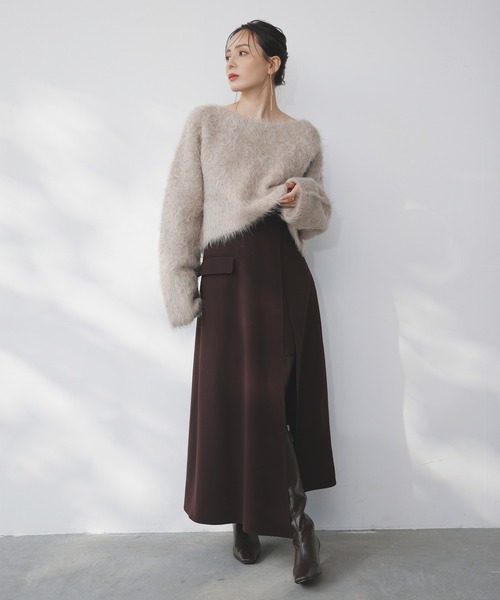 スーリーアルパカショートニットプルオーバー（ニット/セーター