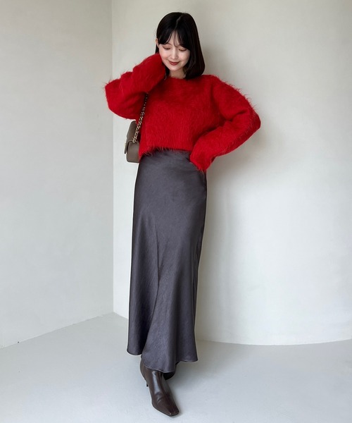 スーリーアルパカショートニットプルオーバー（ニット/セーター